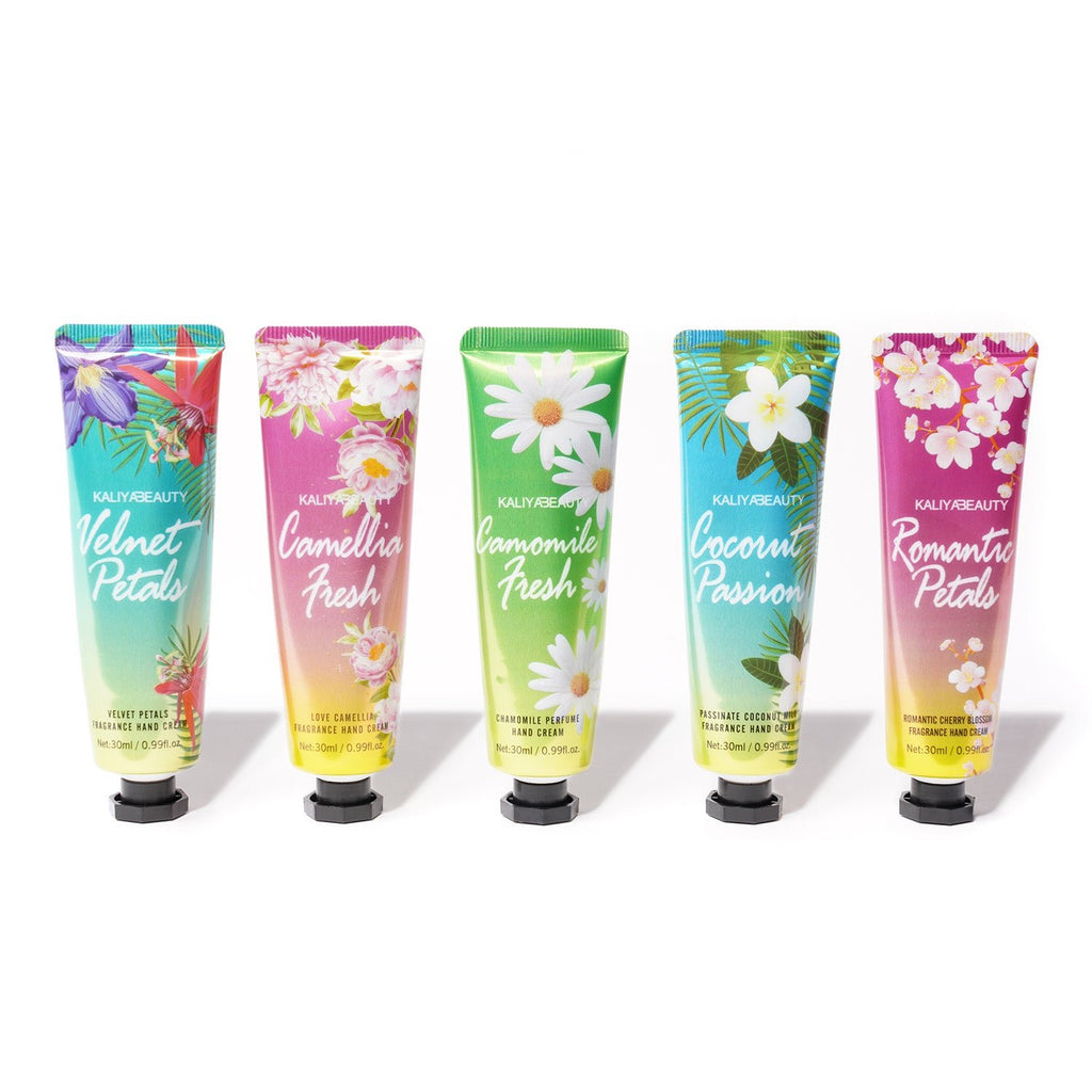 Flower Scent Soft Moisture Hand Cream 5pcs - ikatehouse