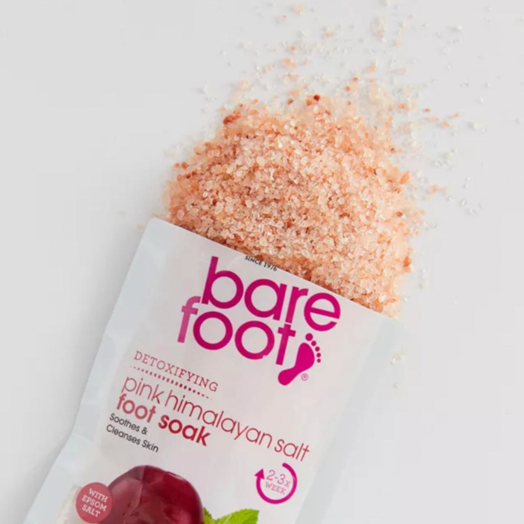 Freeman Barefoot Detoxifying Pink Himalayan Salt Foot Soak Peppermint & Plum 2.5oz - ikatehouse
