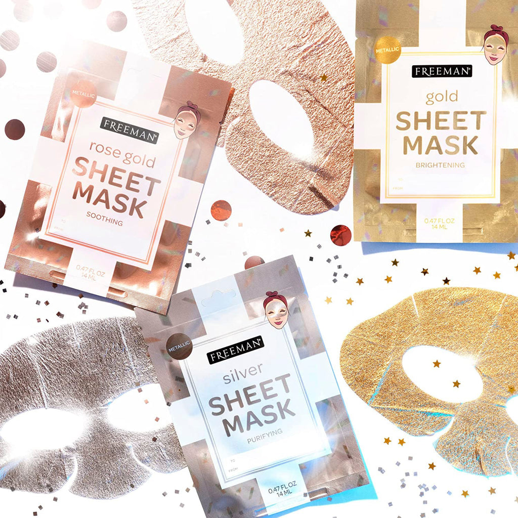 Freeman Metallic Sheet Mask 0.47oz / 14ml - ikatehouse