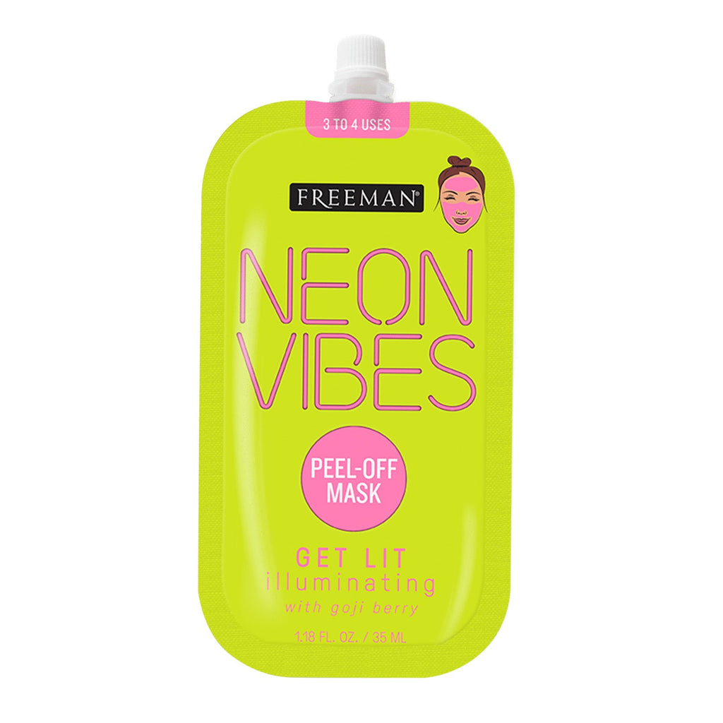 Freeman Neon Vibes Get Lit Illuminating Peel-Off Mask 1.18oz / 35ml - ikatehouse
