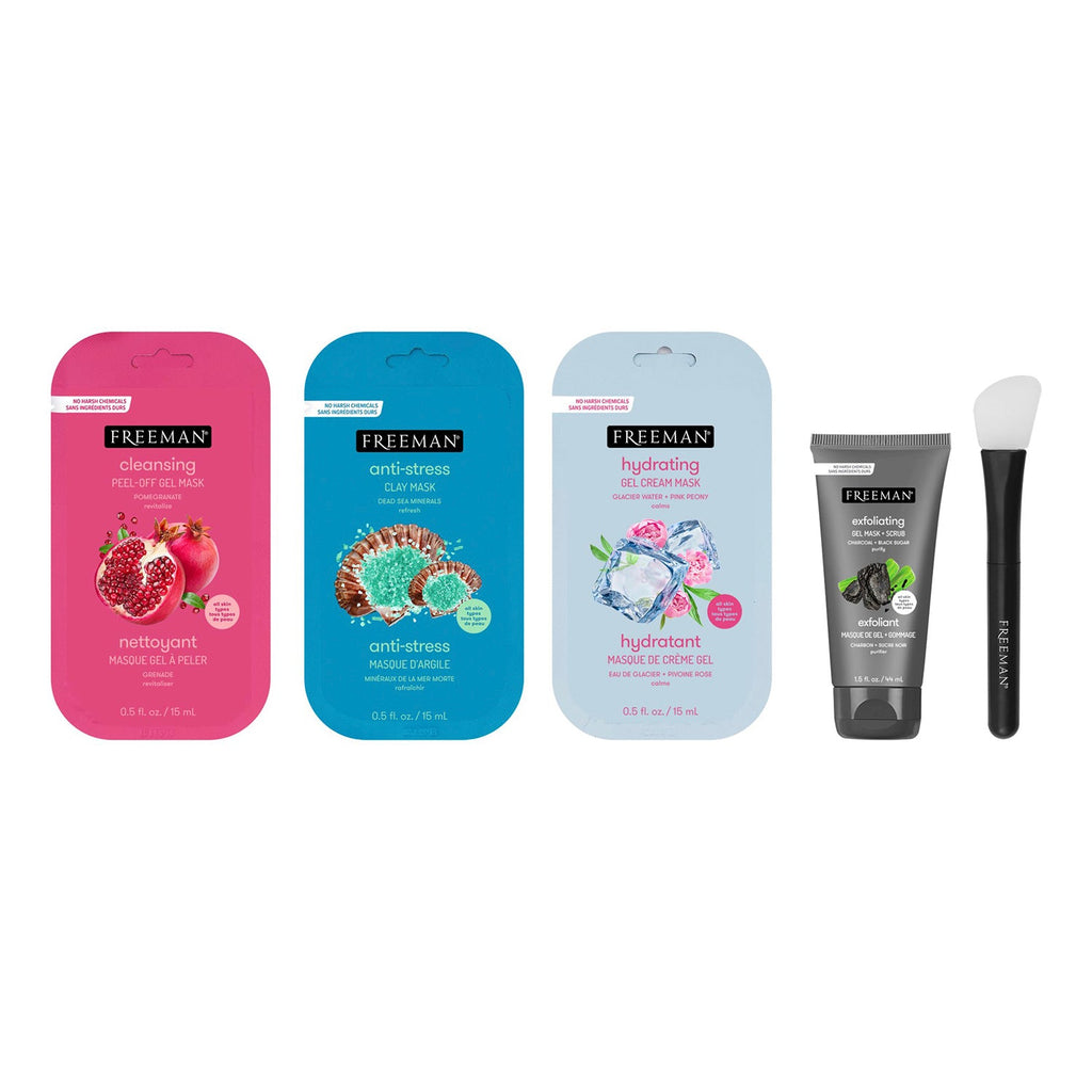 Freeman Refresh+Glow Face Mask 5pcs Kit - ikatehouse