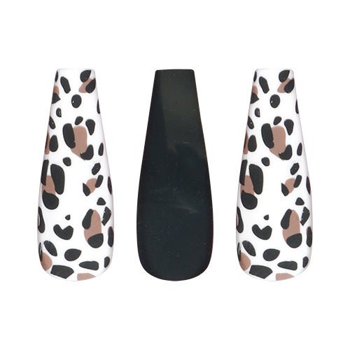 Full Cover Leopard Design Long Coffin - ikatehouse