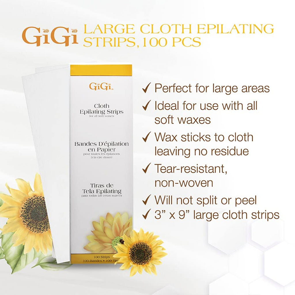 Gigi Cloth Epilating Strips 100pk - ikatehouse