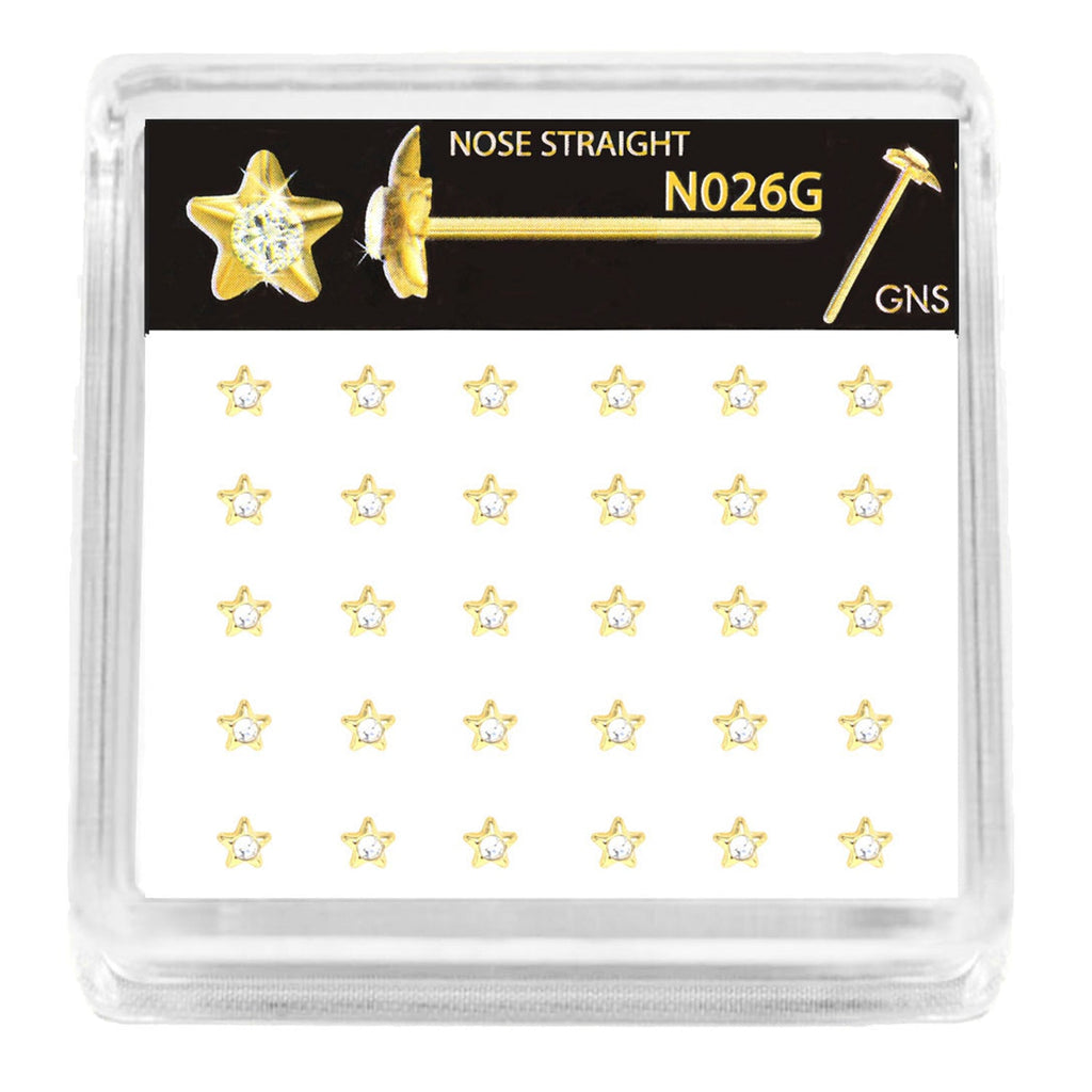 GNS Nose Straight Star 30pcs - ikatehouse