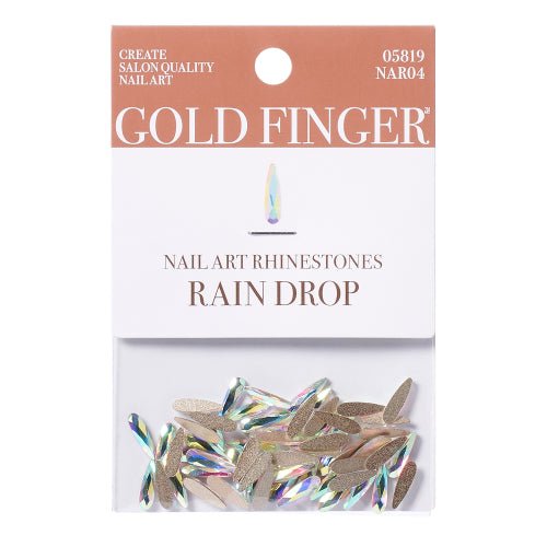 Gold Finger Nail Art Rhinestones - ikatehouse