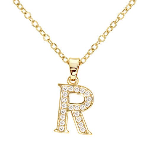 Gold Initial Necklace - ikatehouse