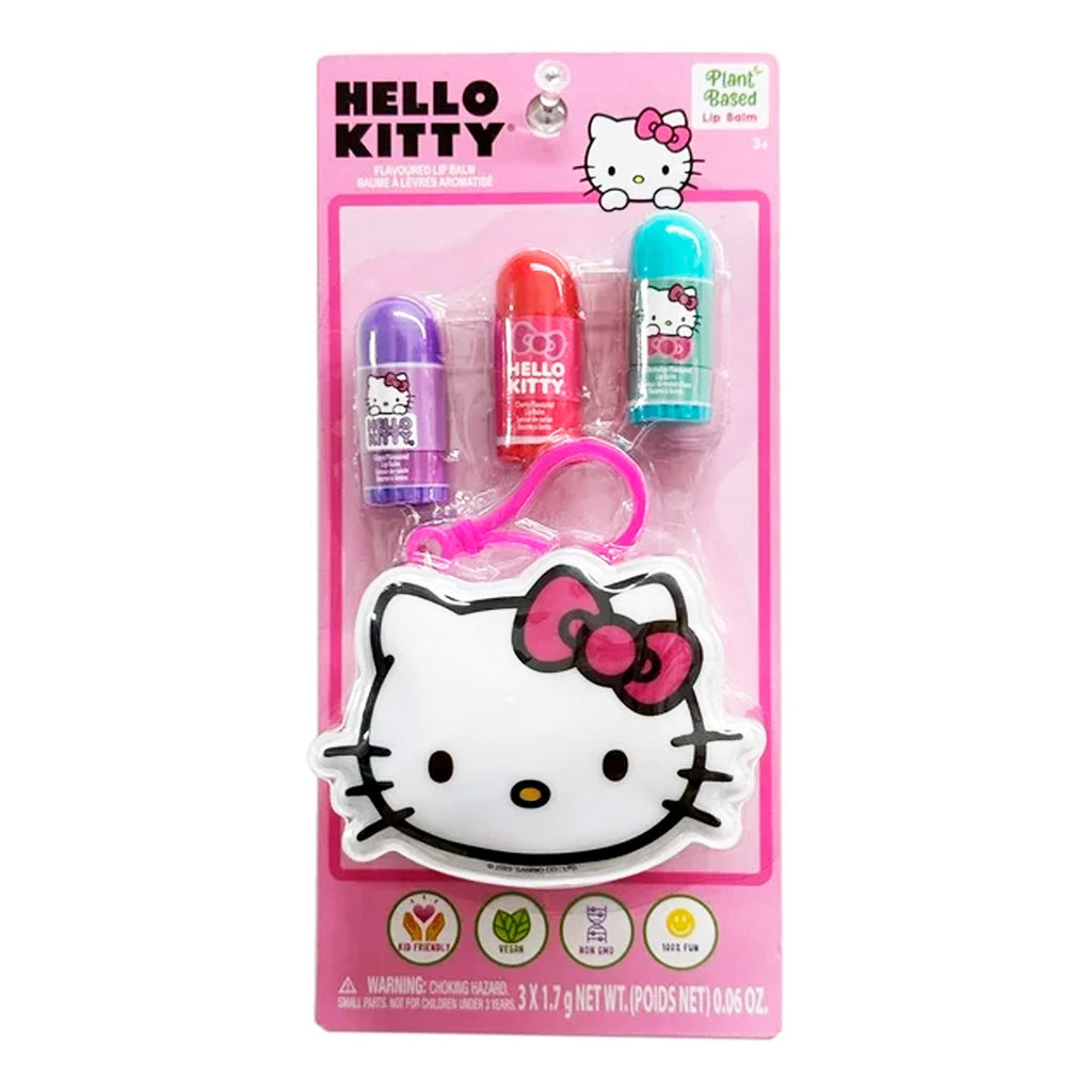 Hello Kitty Flavoured Lip Balm & Mini Pouch Set - ikatehouse