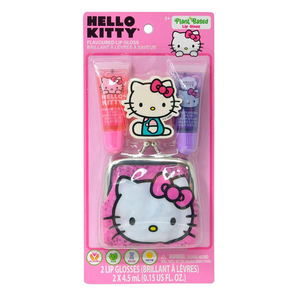 Hello Kitty Flavoured Lip Gloss & Coin Purse Set - ikatehouse