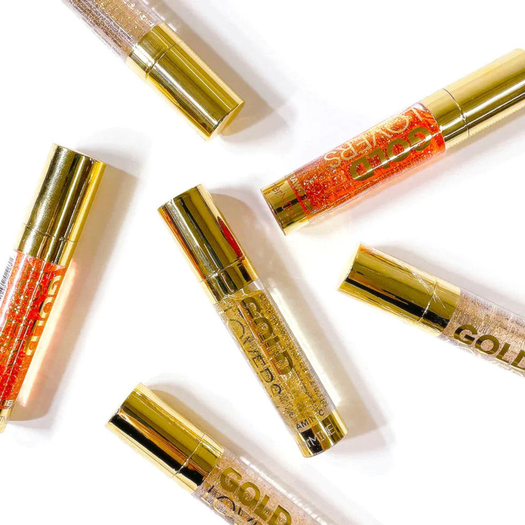 HerMINE Gold Lovers Clear Lip Oil Gloss - ikatehouse