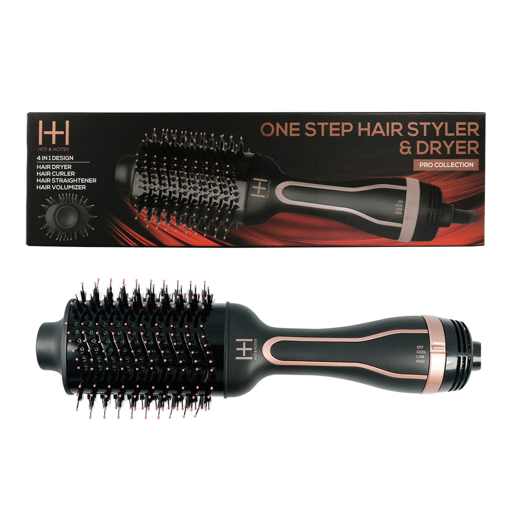 Hot & Hotter One Step Hair Styler and Dryer 4 In 1 Design - ikatehouse