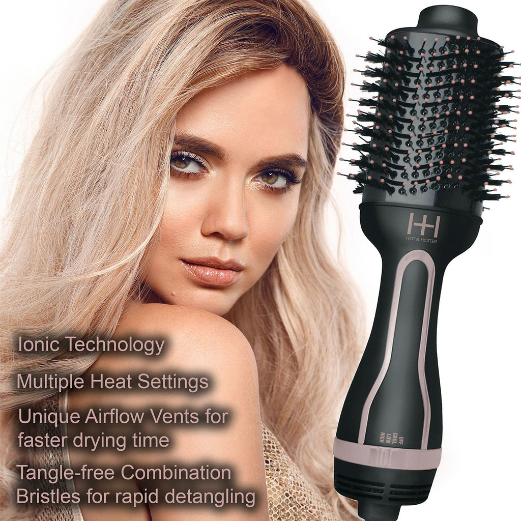 Hot & Hotter One Step Hair Styler and Dryer 4 In 1 Design - ikatehouse