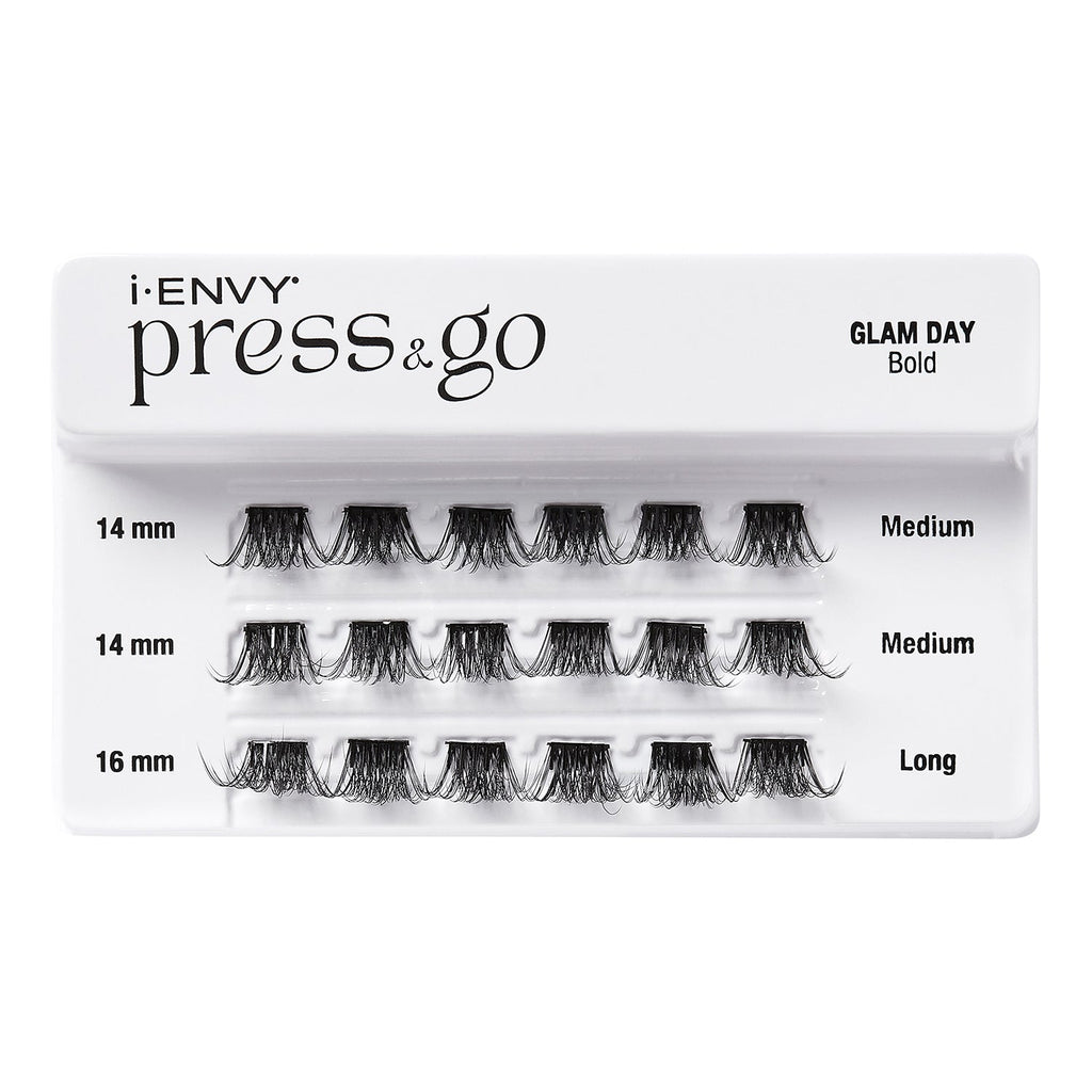 i Envy Press N Go Press-On Clusters Glam Day Eyelash - ikatehouse