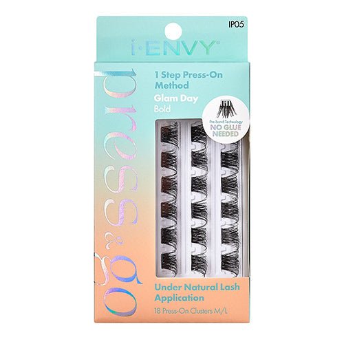 i Envy Press N Go Press-On Clusters Glam Day Eyelash - ikatehouse