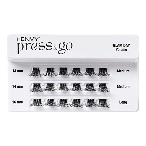 i Envy Press N Go Press-On Clusters Glam Day Eyelash - ikatehouse