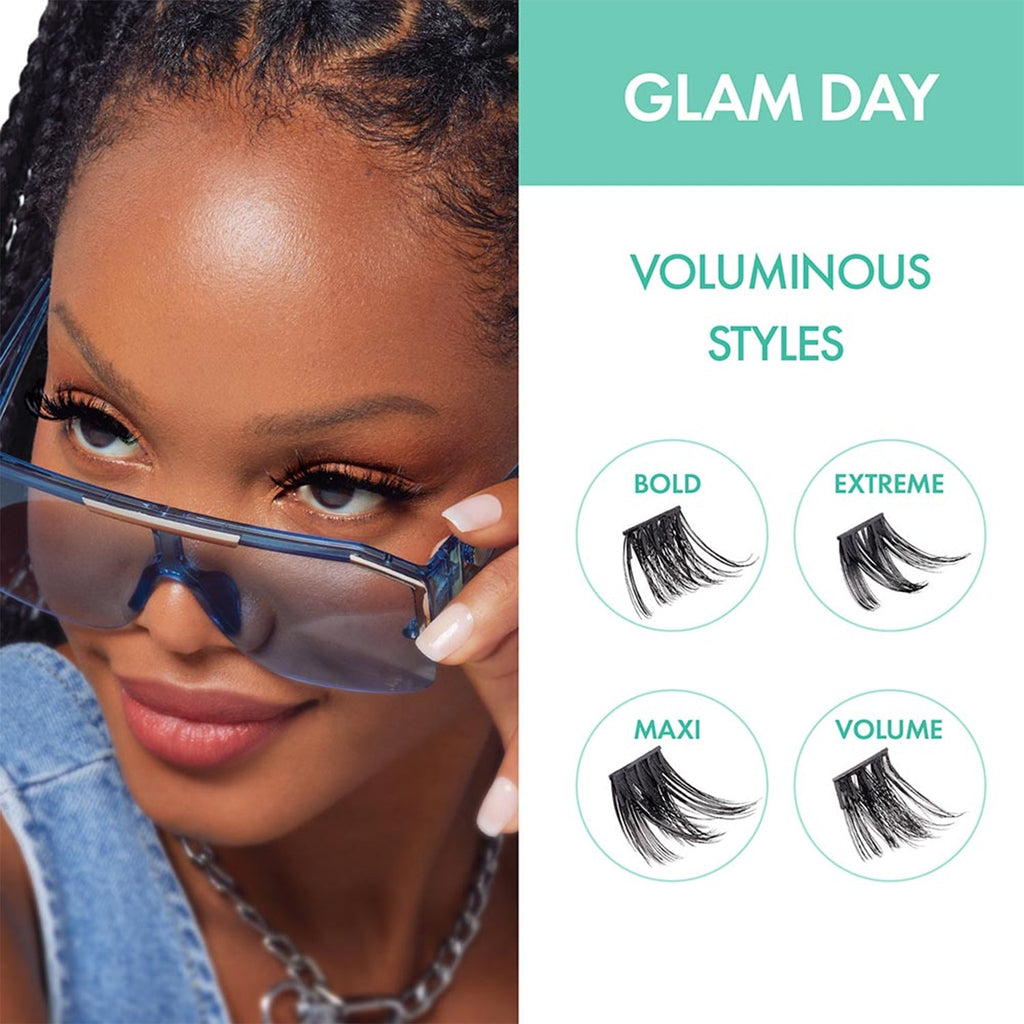 i Envy Press N Go Press-On Clusters Glam Day Eyelash - ikatehouse