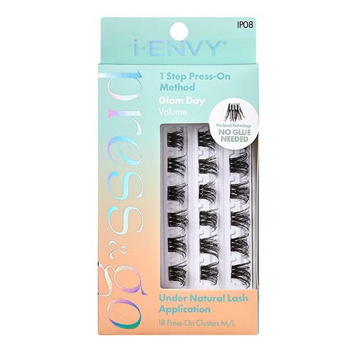 i Envy Press N Go Press-On Clusters Glam Day Eyelash - ikatehouse