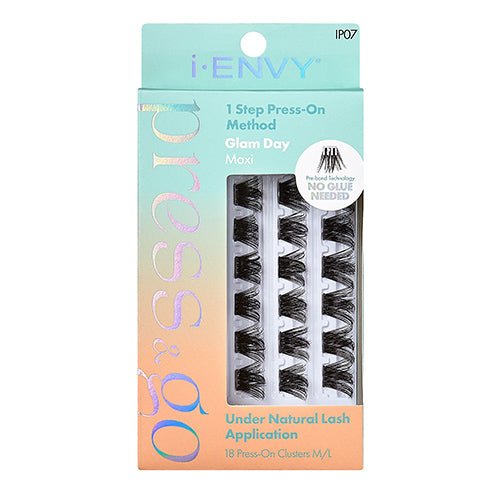 i Envy Press N Go Press-On Clusters Glam Day Eyelash - ikatehouse