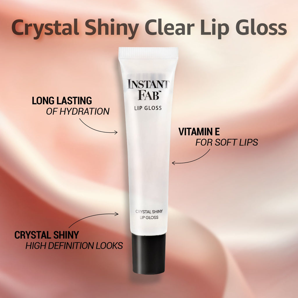 Instant Fab Crystal Shiny Clear Lip Gloss 14ml/ 0.47oz - ikatehouse