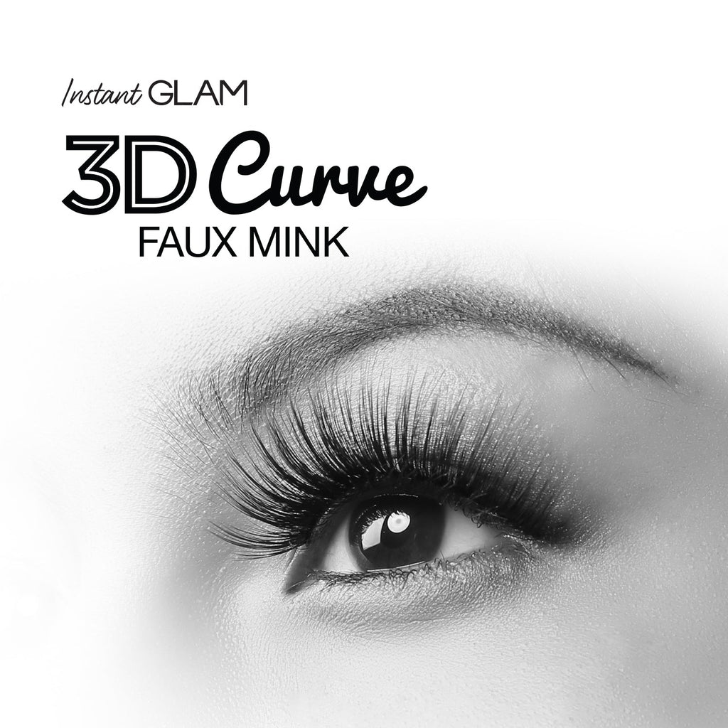 Instant Glam 3D Curve Faux Mink Eyelashes - ikatehouse