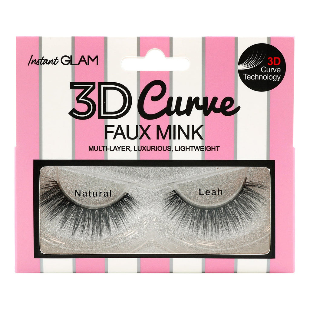 Instant Glam 3D Curve Faux Mink Eyelashes - ikatehouse
