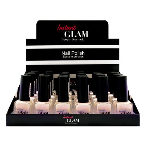 Instant Glam Deeply Dramatic Nail Polish Display 24pcs Set - ikatehouse