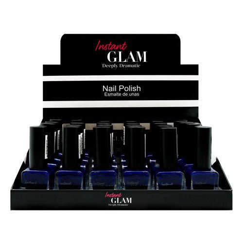 Instant Glam Deeply Dramatic Nail Polish Display 24pcs Set - ikatehouse