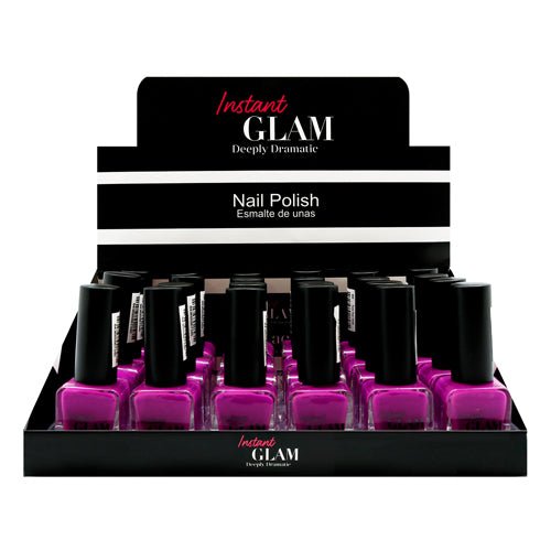 Instant Glam Deeply Dramatic Nail Polish Display 24pcs Set - ikatehouse