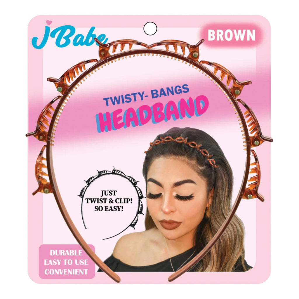 J Babe Twisty Bangs Headband - ikatehouse