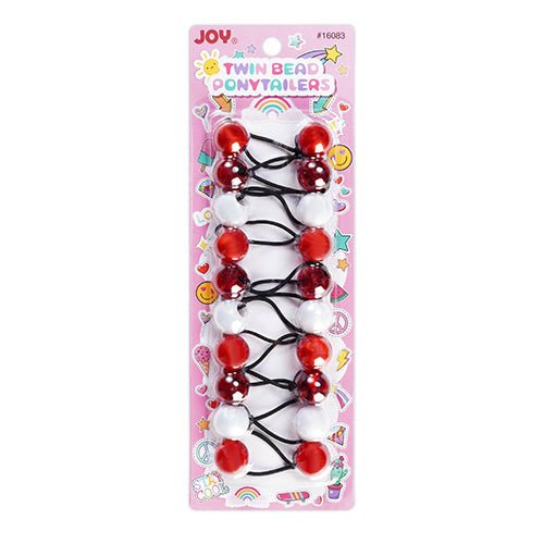 Joy Twin Beads Ponytailers 20mm 10ct - ikatehouse