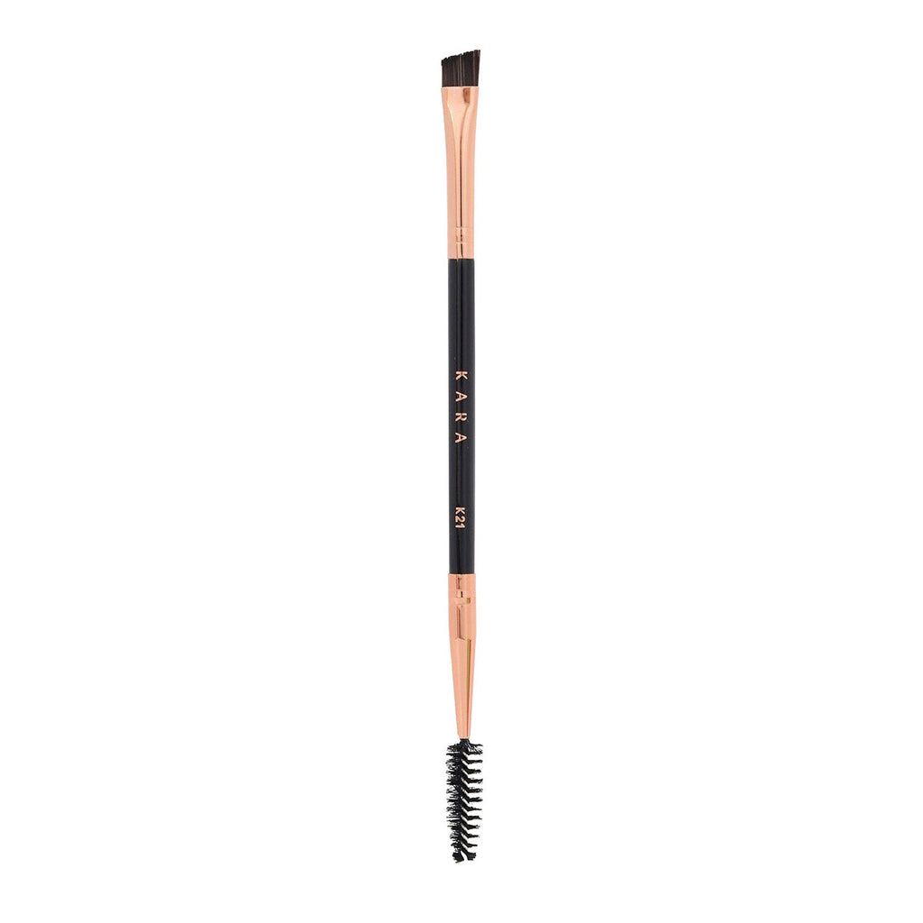 KARA BEAUTY Professional K21 Angled Liner & Spoolie Brush - ikatehouse