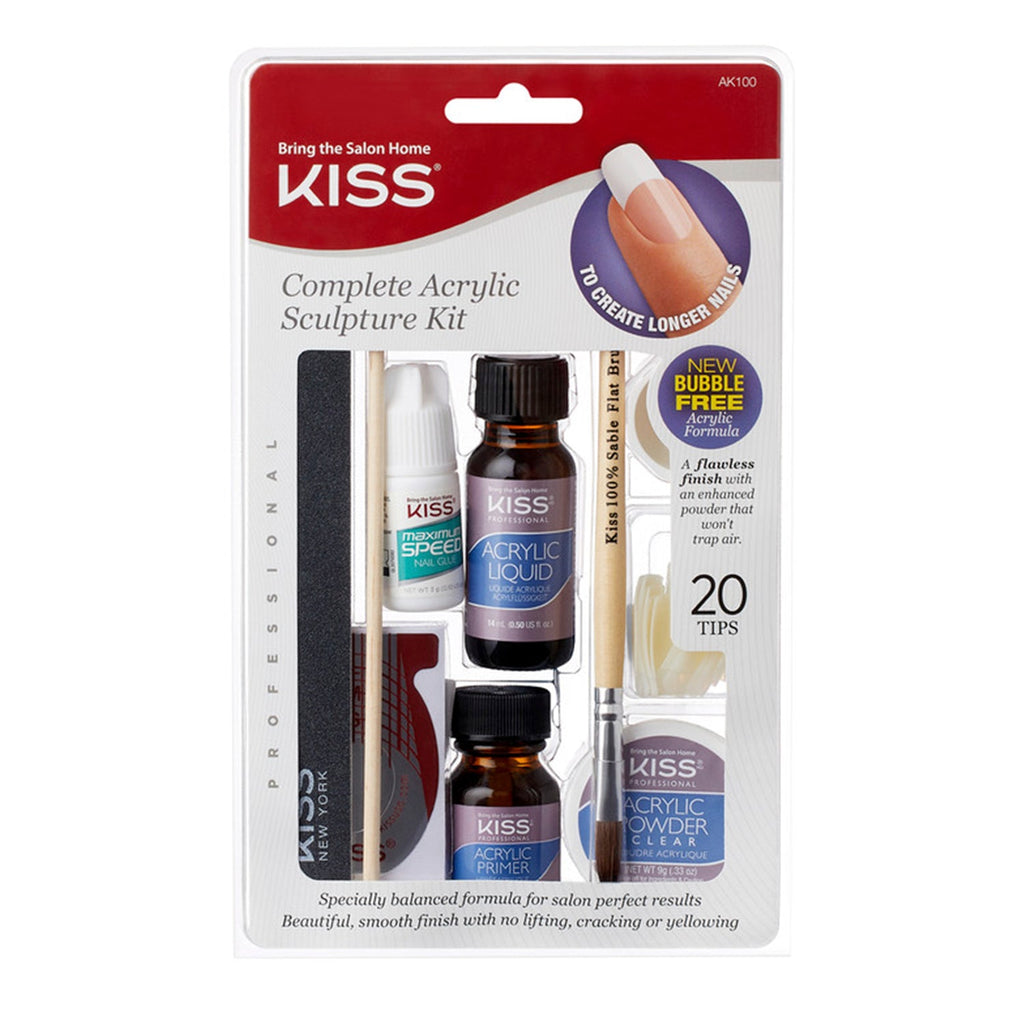 Kiss Acrylic Nail Kit - Large - ikatehouse