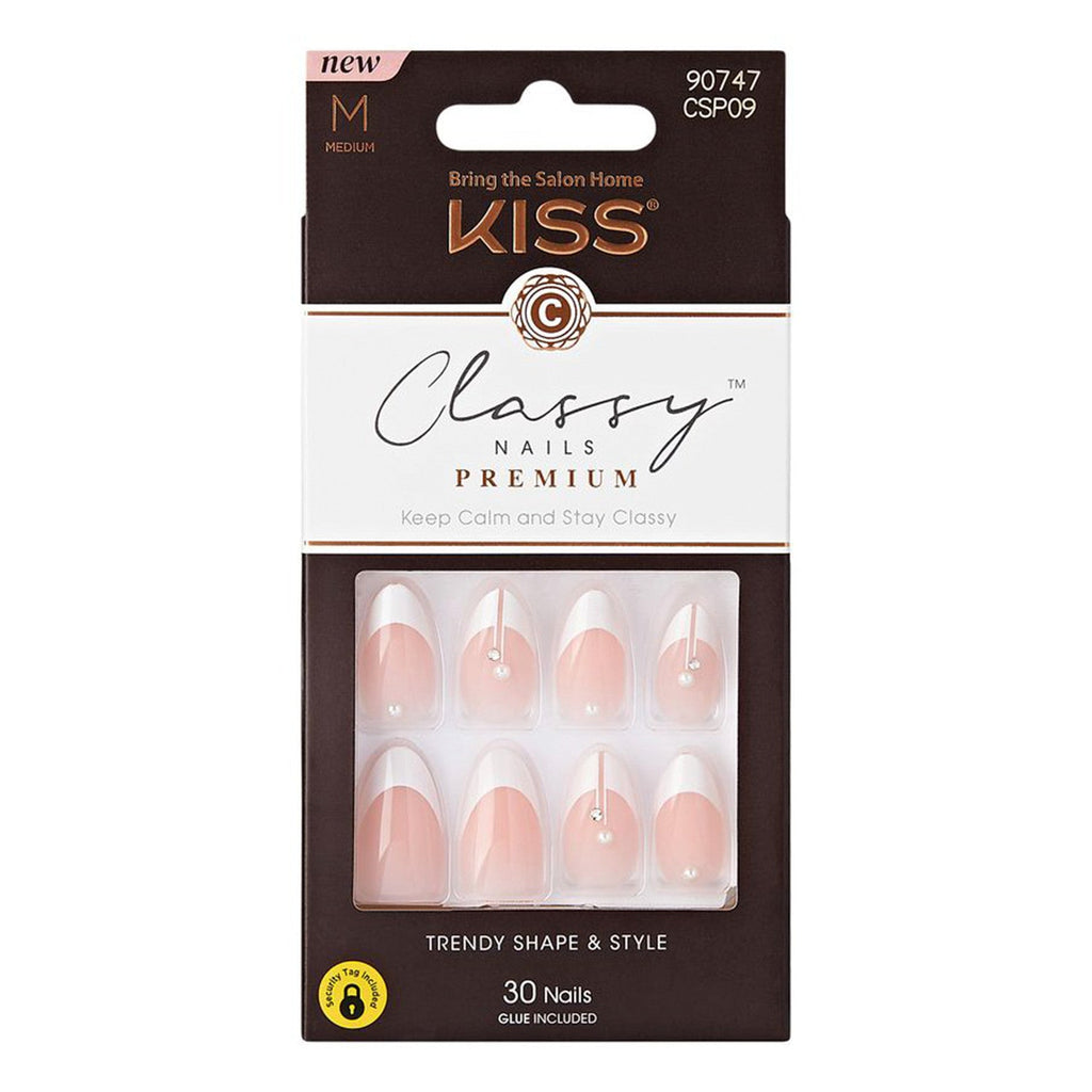 Kiss Classy Nails Premium 30 Nails - ikatehouse