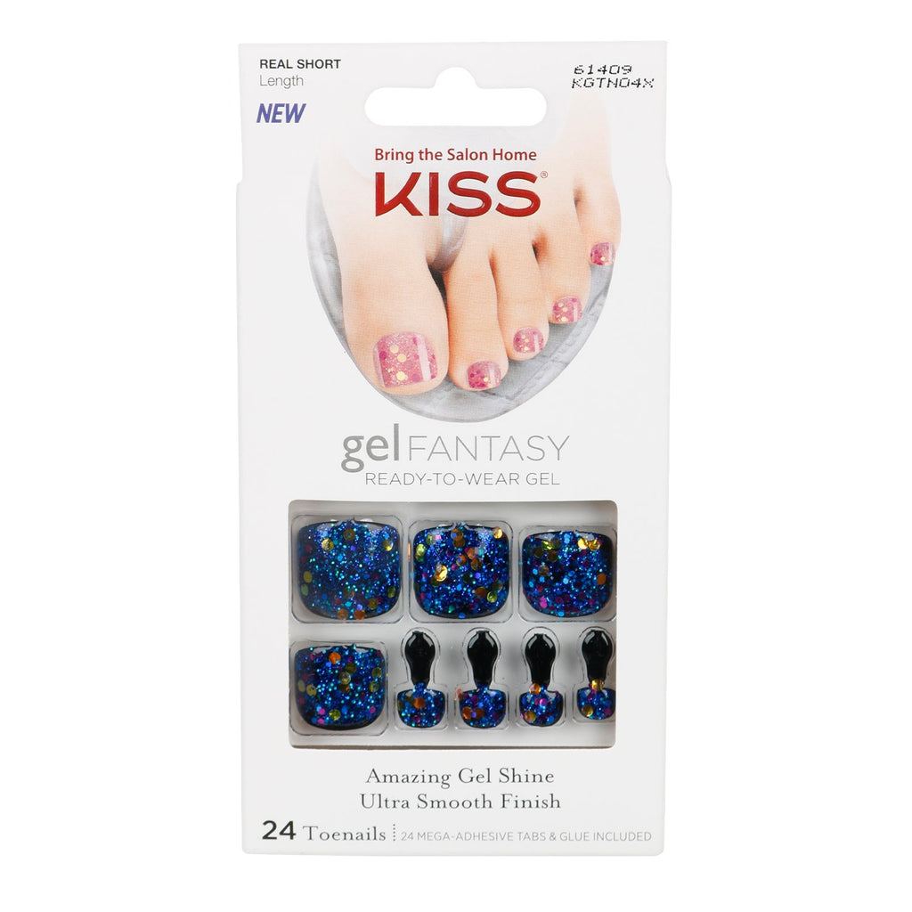 KISS Gel Fantasy Ready-To-Wear Gel 24 Toenails - ikatehouse