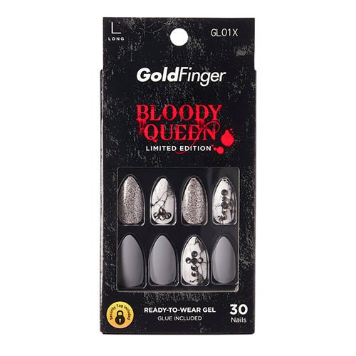 Kiss Gold Finger Halloween Collection Bloody Queen 30 Nails - ikatehouse