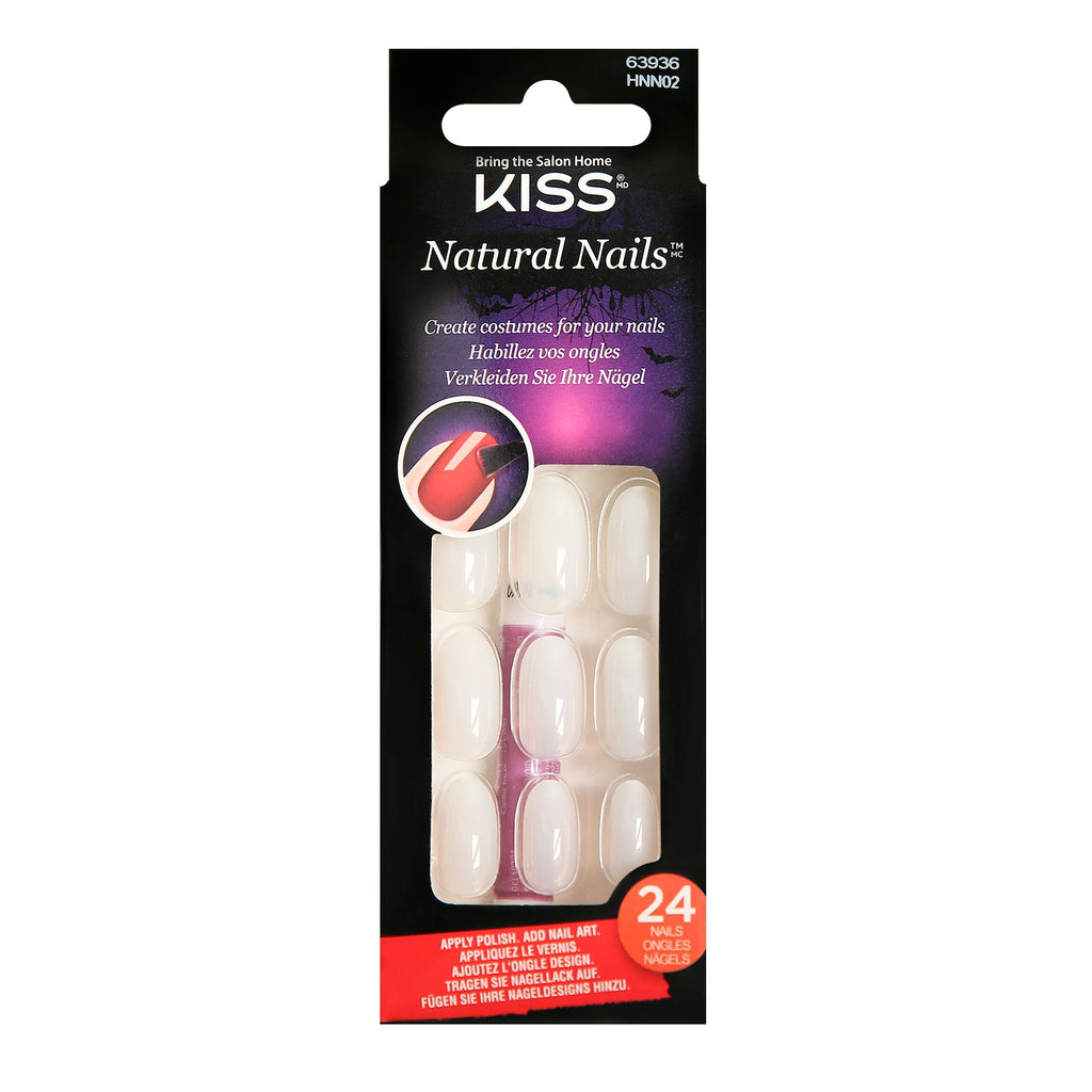 Kiss Natural Nails 24 Nail Kit - ikatehouse