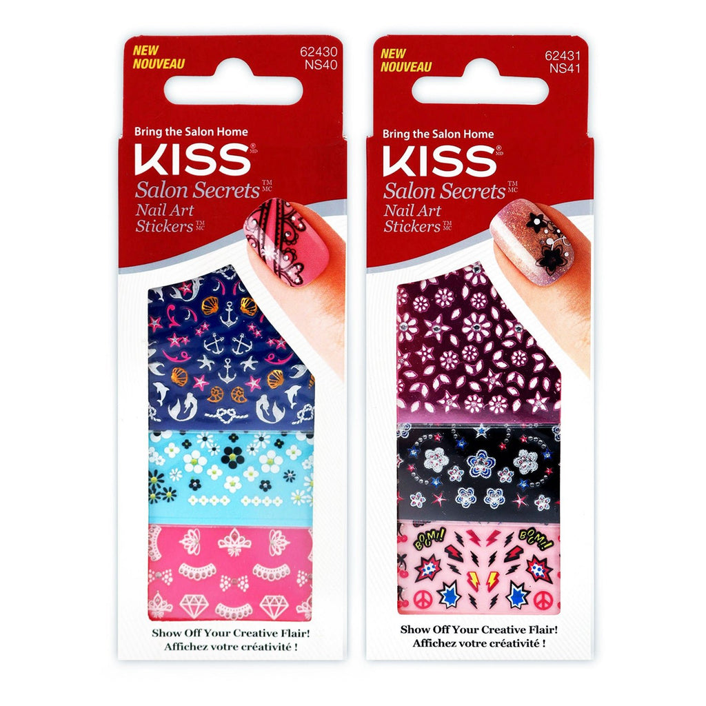 Kiss Salon Secrets Nail Art Stickers - ikatehouse
