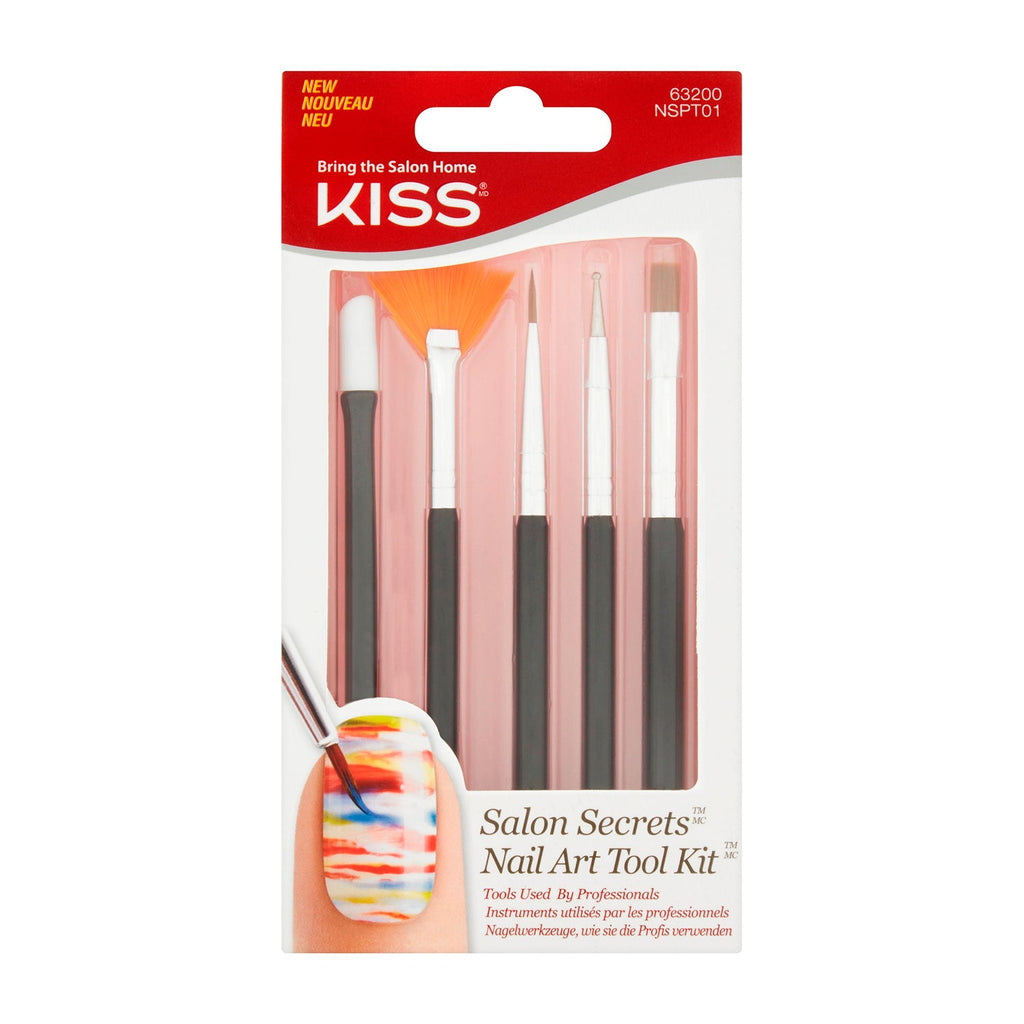 Kiss Salon Secrets Nail Art Tool Kit 5pcs - ikatehouse