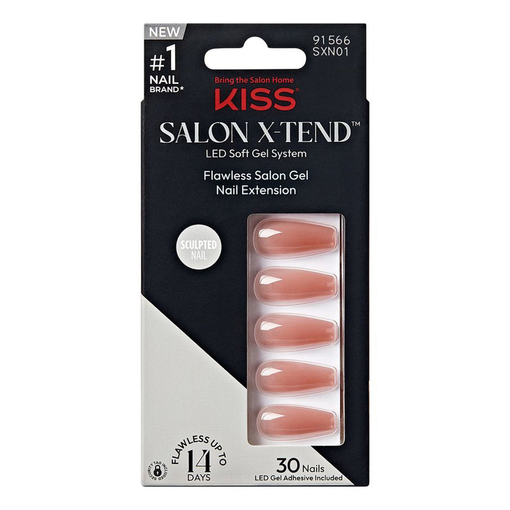 Kiss Salon X-Tend Flawless Salon Gel Nail Extension 30 nails - ikatehouse