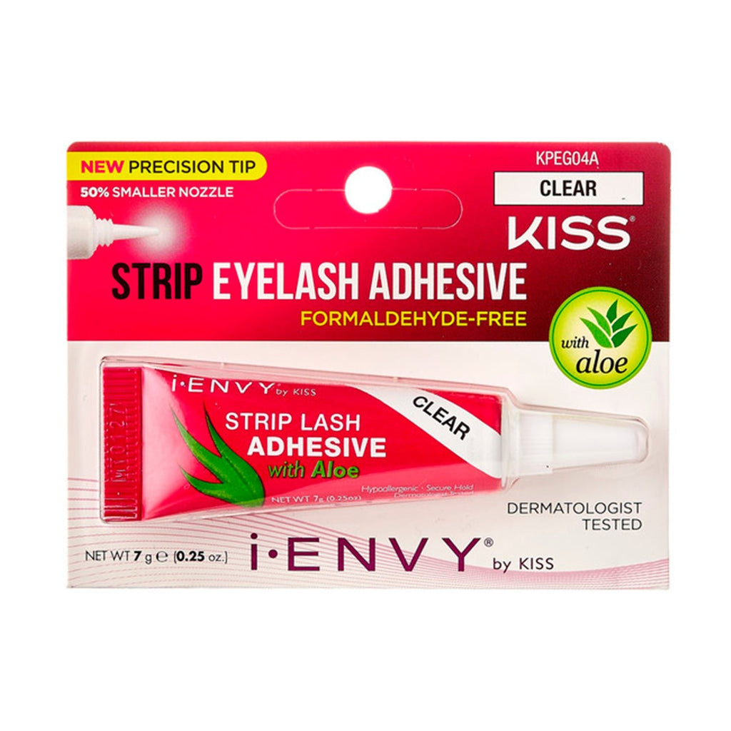 Kiss Strip Eyelash Adesive Clear with aloe - ikatehouse
