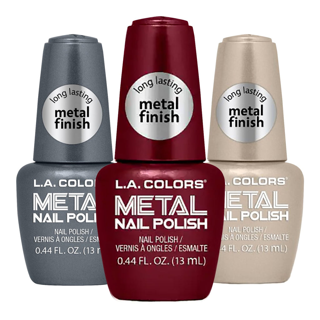 LA Colors Long Lasting Metal Finish Nail Polish 0.44oz - ikatehouse