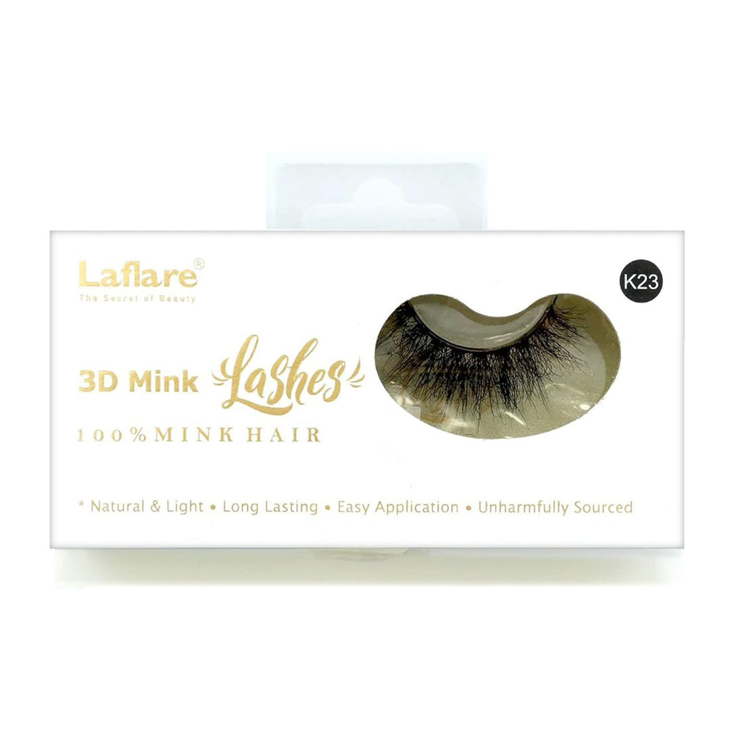 La Flare 3D Real Mink Hair Lashes - ikatehouse