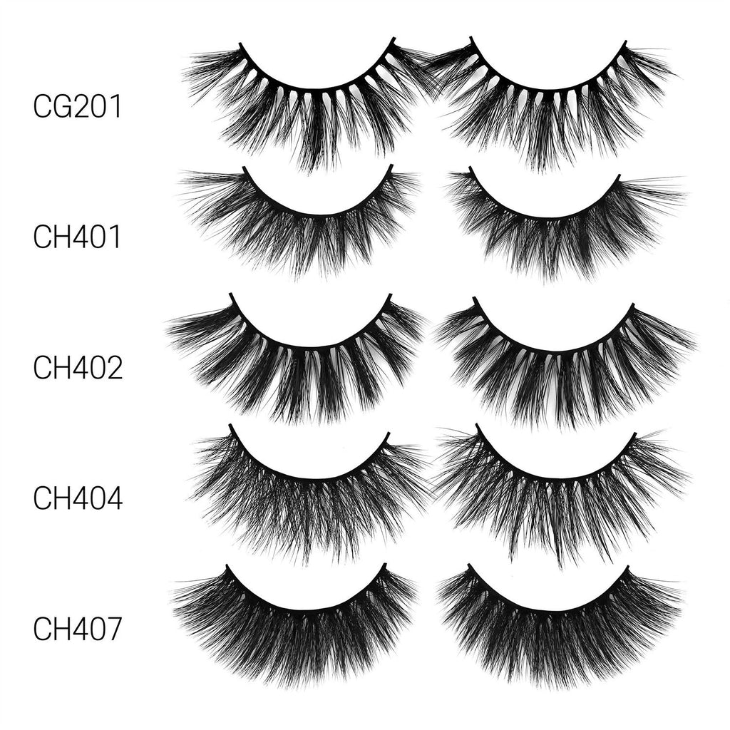 Laflare 3D Cashmere Eyelashes Value Pack 5 Pairs - ikatehouse