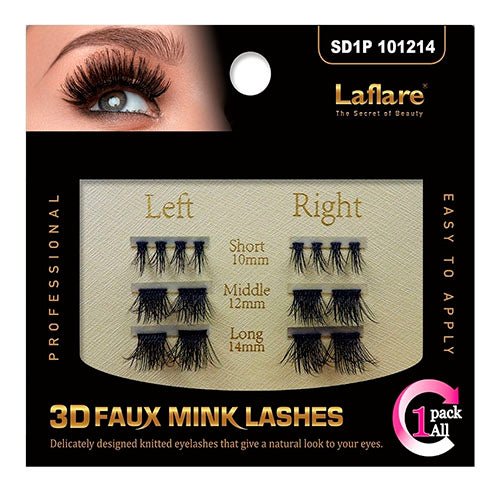 Laflare 3D Faux Mink Eyelashes - ikatehouse