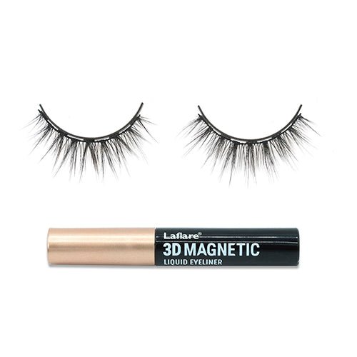 Laflare 3D Magnetic Eyelash & Eyeliner Combo - ikatehouse