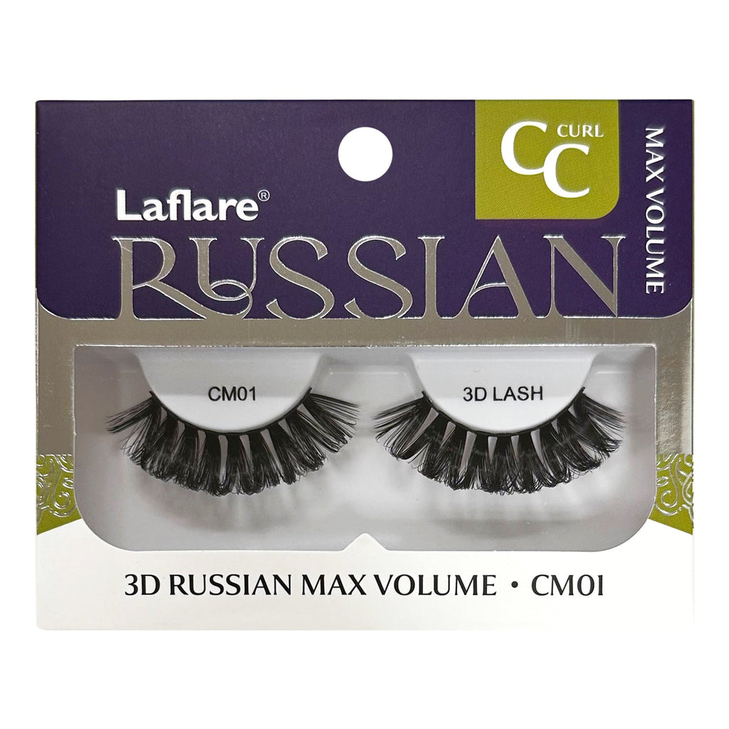 Laflare 3D Russian Max Volume Eyelashes C Curl - ikatehouse
