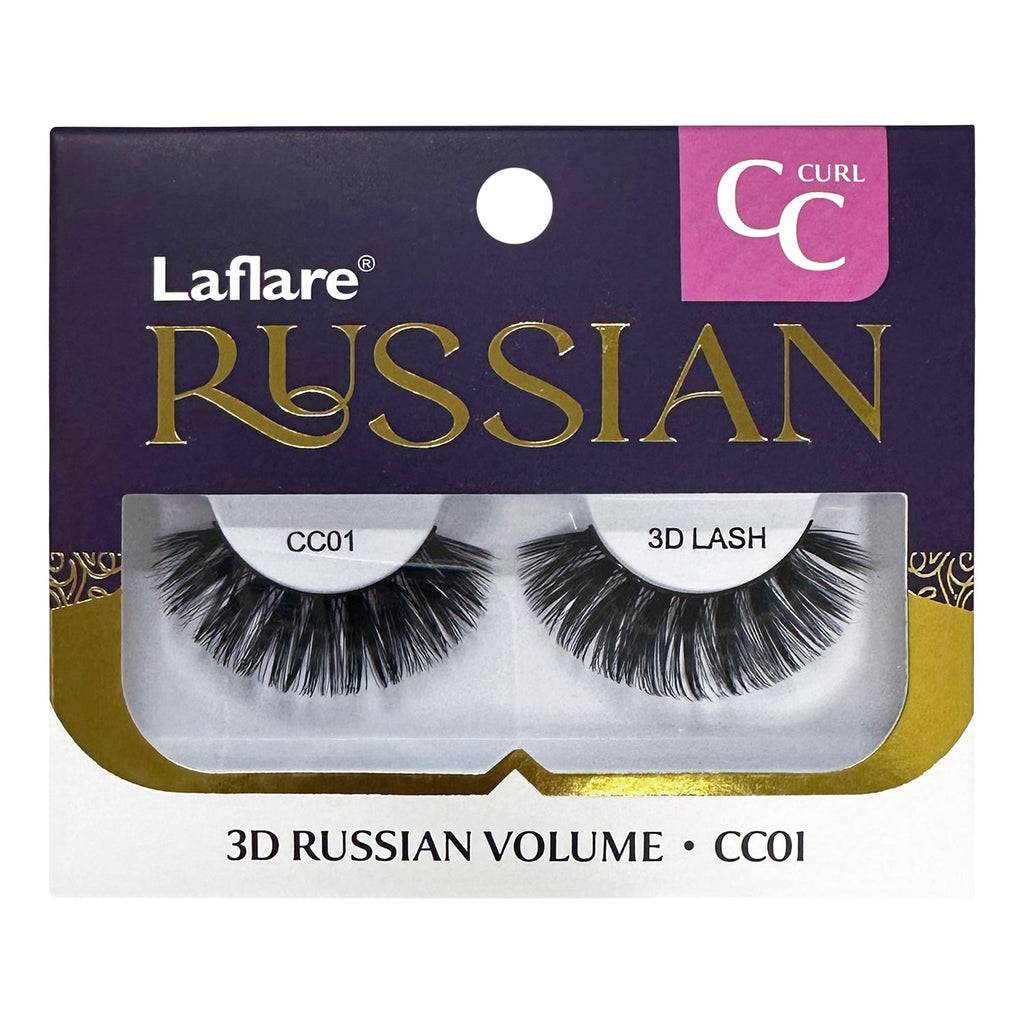 Laflare 3D Russian Volume Eyelashes C Curl - ikatehouse