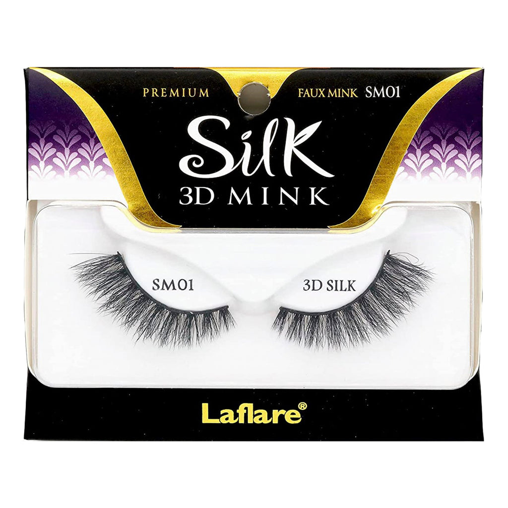 Laflare 3D Silk Mink Premium Faux Mink Eyelashes - ikatehouse