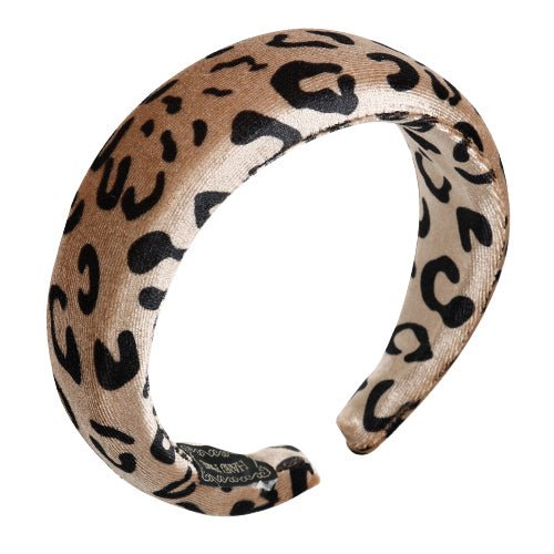 Leopard Padded Puffy Thick Headband Colorful - ikatehouse