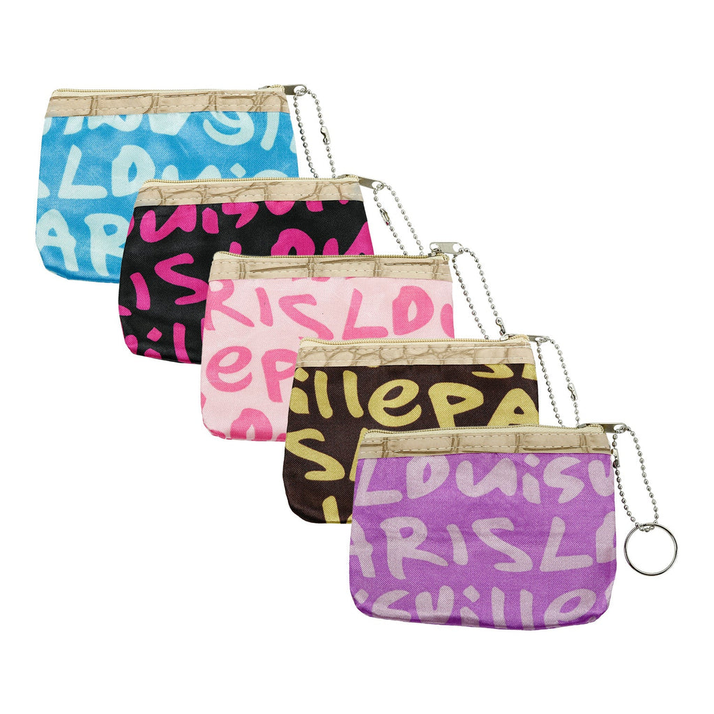 Letter Coin Pouch - Assorted Color - ikatehouse
