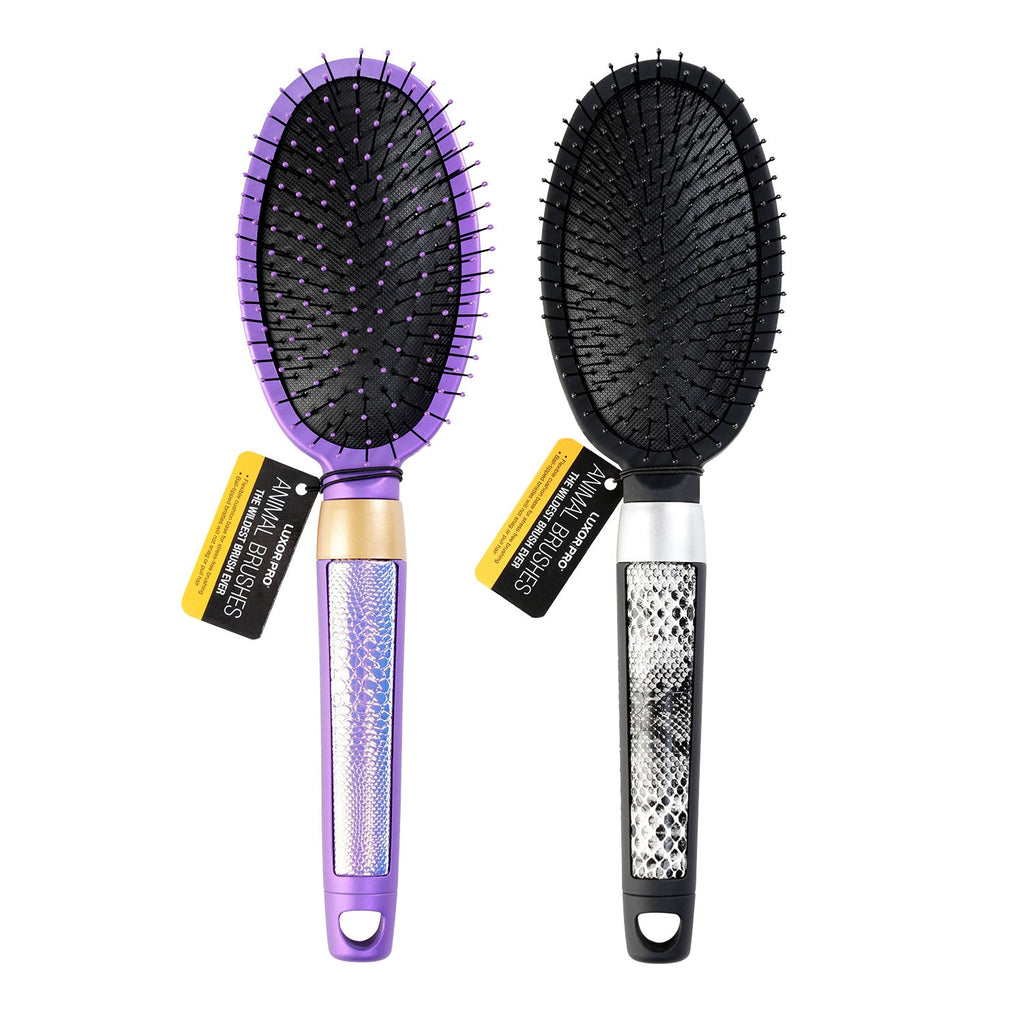 Luxor Pro Snake Skin Oval Paddle Brush - ikatehouse